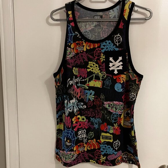 Zoo York Other - Zoo York Y2K Graffiti Print Tank Top Size Small